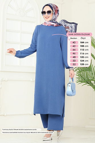 moda selvim Combined 371DVL817 Indigo - Thumbnail