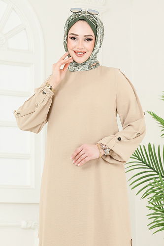 moda selvim طقم بيج 371DVL817 - Thumbnail