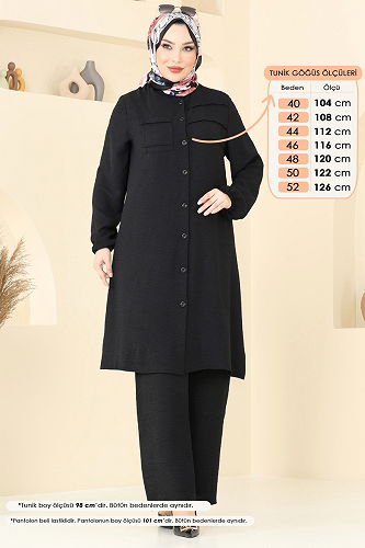 moda selvim Combined 372DVL817 Black - Thumbnail