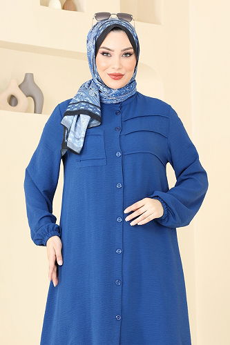 moda selvim طقم ازرق 372DVL817 - Thumbnail