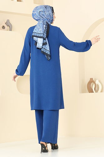 moda selvim طقم ازرق 372DVL817 - Thumbnail