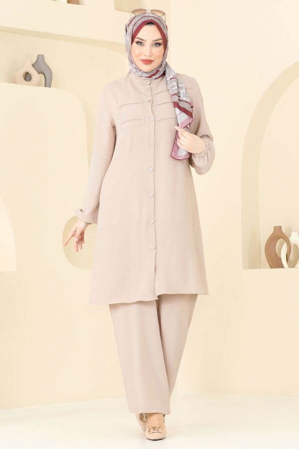 Modaselvim خصم صافٍ20%+20% في سلة التسوق طقم بيج فاتح 372DVL817