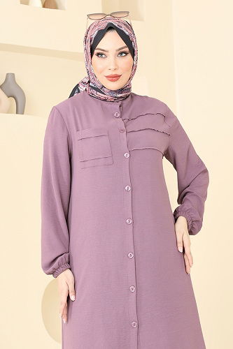 moda selvim طقم وردي 372DVL817 - Thumbnail
