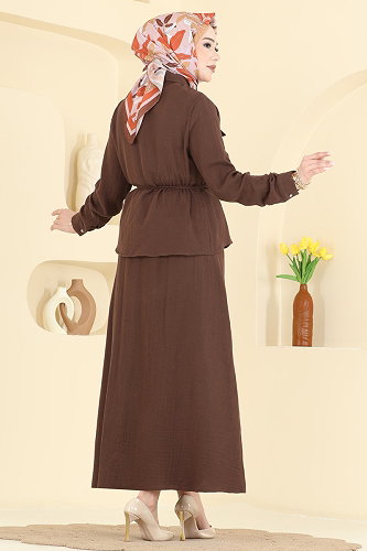 moda selvim Combined 373ASN888 Brown - Thumbnail