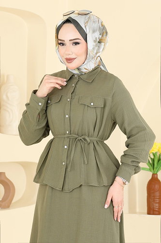 moda selvim Combined 373ASN888 Khaki - Thumbnail