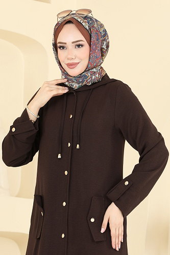 moda selvim طقم بني 3745YMC1171 - Thumbnail