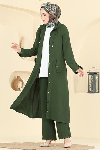 moda selvim Combined 3745YMC1171 Khaki - Thumbnail