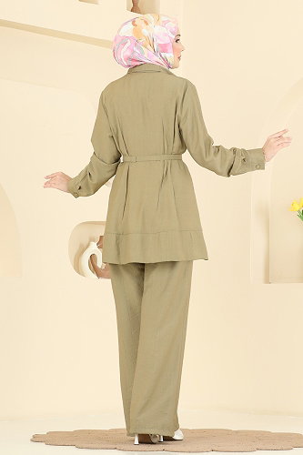 moda selvim Combined 374ASN888 Almond Green - Thumbnail