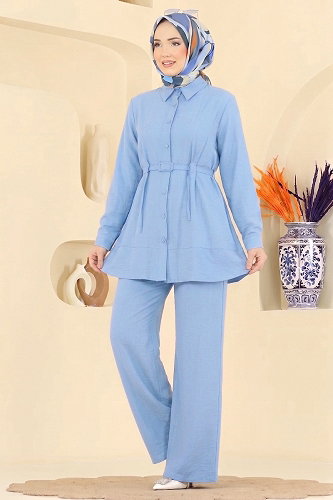 moda selvim Combined 374ASN888 Baby Blue - Thumbnail
