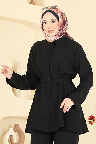 moda selvim Combined 374ASN888 Black - Thumbnail