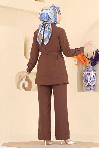 moda selvim Combined 374ASN888 Brown - Thumbnail