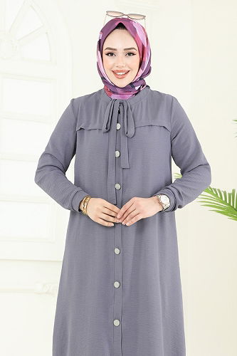 moda selvim طقم رمادي 374DVL817 - Thumbnail