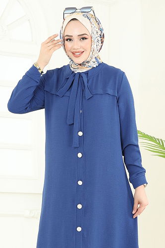 moda selvim طقم ازرق 374DVL817 - Thumbnail