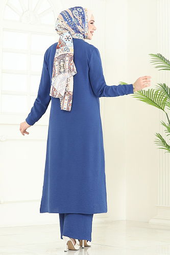 moda selvim طقم ازرق 374DVL817 - Thumbnail