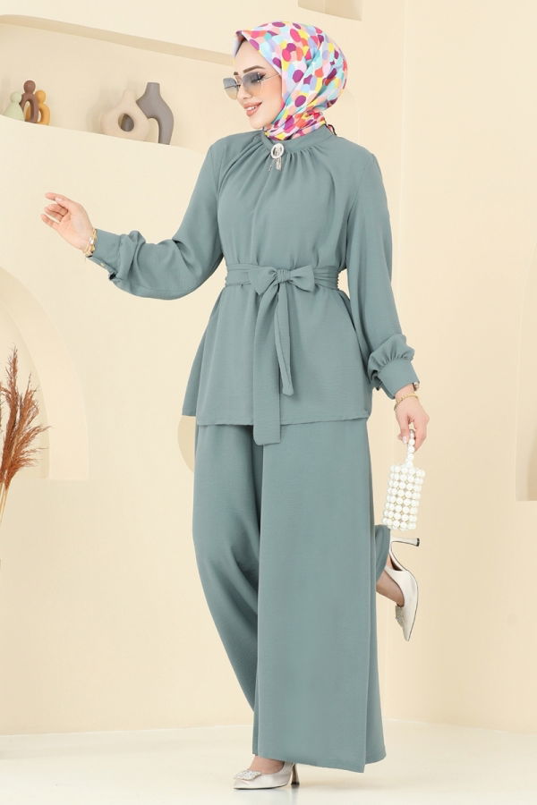 Modaselvim خصم صافٍ20%+20% في سلة التسوق طقم أخضر باهت غامق 375DVL817