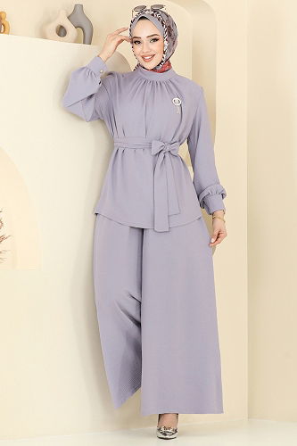 moda selvim Combined 375DVL817 Gray - Thumbnail