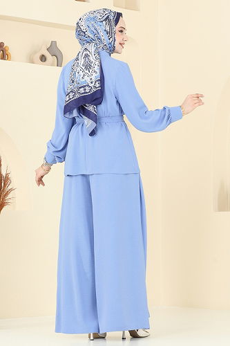 moda selvim Combined 375DVL817 Light Indigo - Thumbnail