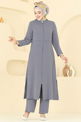 moda selvim Combined 379DVL817 Gray - Thumbnail