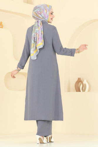 moda selvim Combined 379DVL817 Gray - Thumbnail