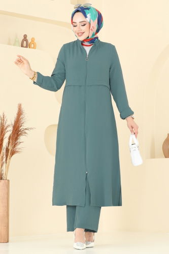 D.V.L. - طقم أخضر باهت 379DVL817