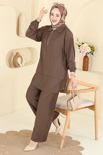 moda selvim Combined 3800HBS856 Brown - Thumbnail