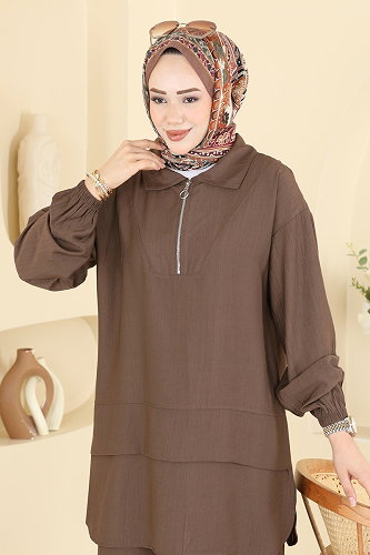 moda selvim Combined 3800HBS856 Brown - Thumbnail