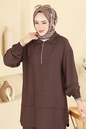 moda selvim Combined 3800HBS856 Dark Brown - Thumbnail