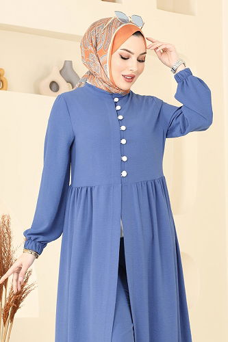 moda selvim Combined 383DVL817 Indigo - Thumbnail