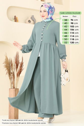 moda selvim Combined 383DVL817 Light Mint - Thumbnail