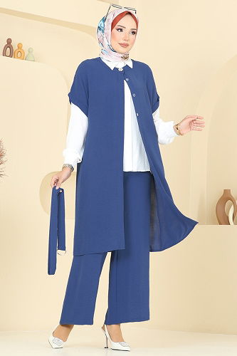 moda selvim Combined 384DVL817 Indigo - Thumbnail