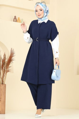 D.V.L. - Combined 384DVL817 Navy Blue