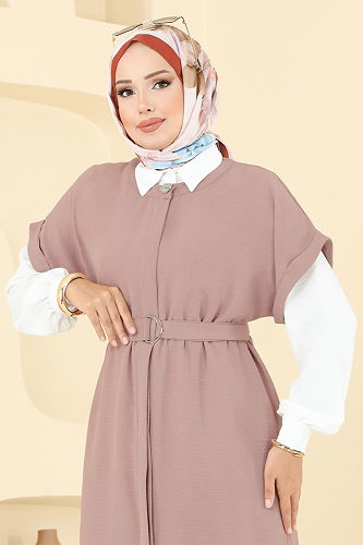 moda selvim طقم بيج 384DVL817 - Thumbnail