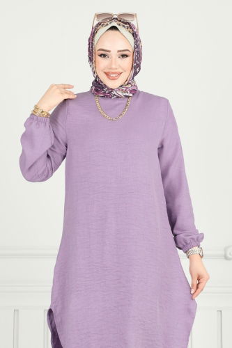 moda selvim طقم ليلكي 385DVL817 - Thumbnail