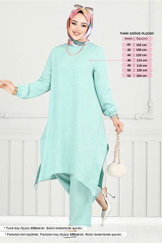 moda selvim Combined 386DVL897-M Light Mint - Thumbnail