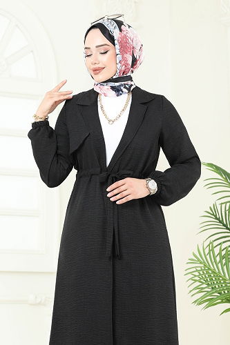 moda selvim طقم أسود 387DVL817 - Thumbnail