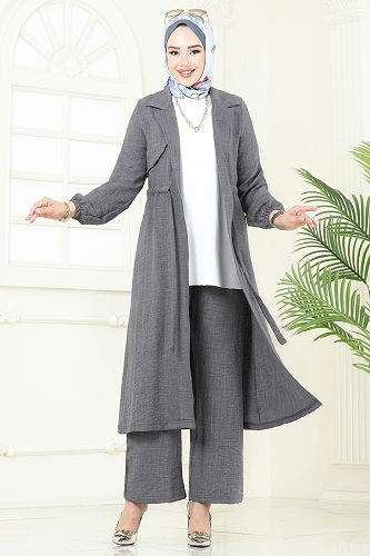 moda selvim Combined 387DVL817 Gray - Thumbnail