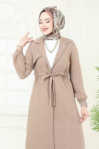 moda selvim طقم بيج 387DVL817 - Thumbnail