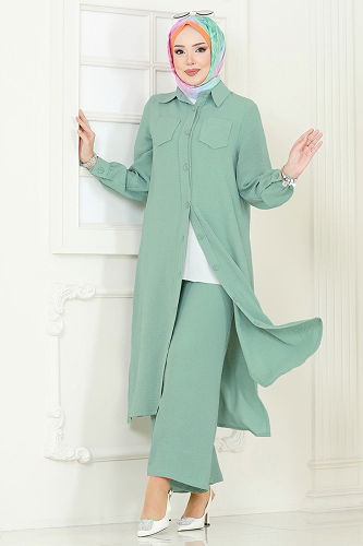 moda selvim Combined 388DVL817 Water Green - Thumbnail