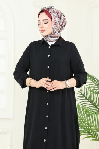 moda selvim طقم أسود 389DVL817 - Thumbnail