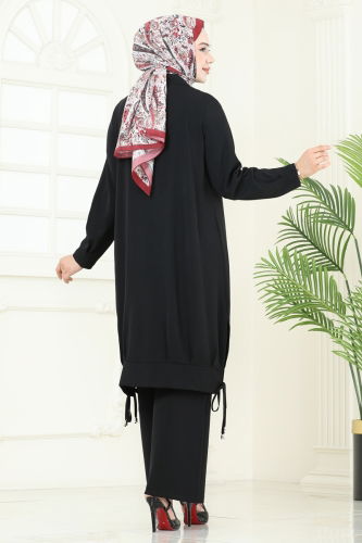 moda selvim طقم أسود 389DVL817 - Thumbnail
