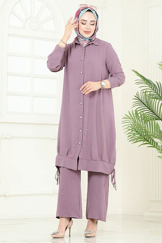 moda selvim Combined 389DVL817 Dark Lilac - Thumbnail