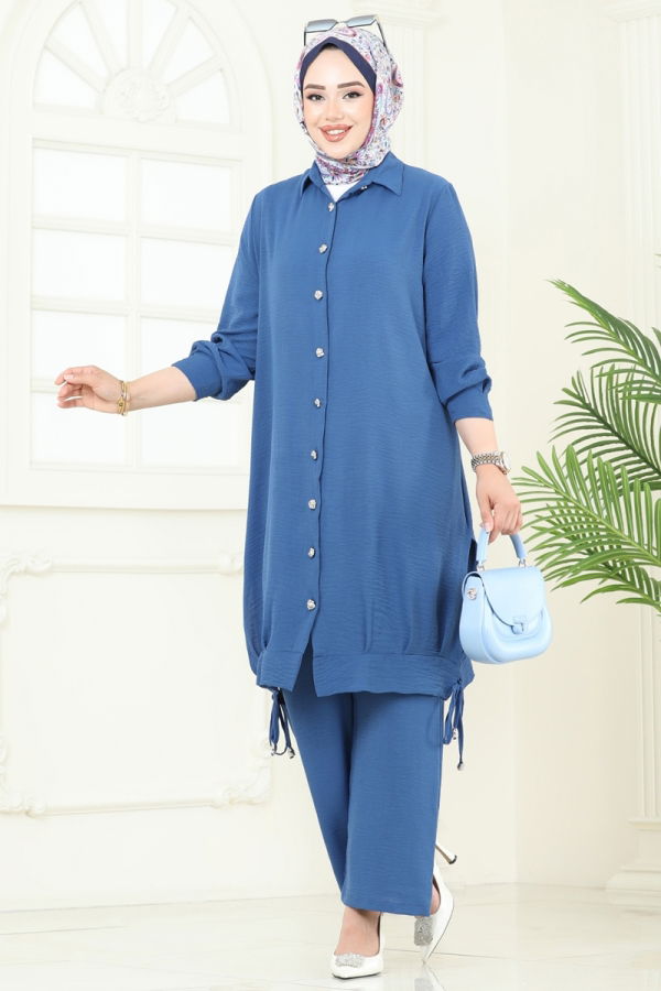 Modaselvim Hijab Combinations Combined 389DVL817 Indigo