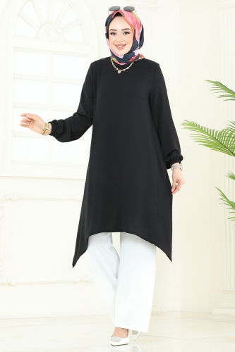 moda selvim طقم اسود سكري 392DVL817 - Thumbnail