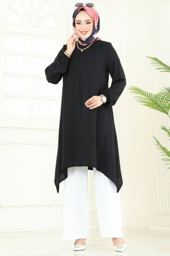 moda selvim طقم اسود سكري 392DVL817 - Thumbnail