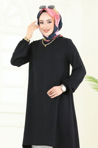 moda selvim طقم اسود سكري 392DVL817 - Thumbnail