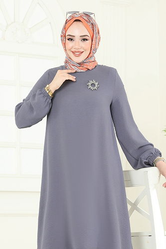 moda selvim Combined 392DVL817 Gray - Thumbnail