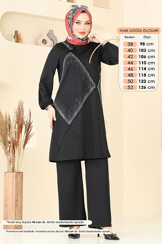 moda selvim Combined 393DVL817 Black - Thumbnail