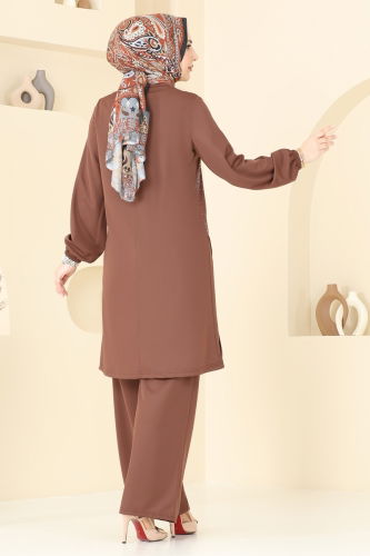 moda selvim Combined 393DVL817 Brown - Thumbnail