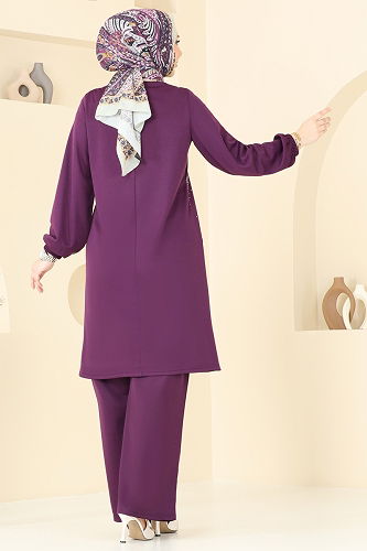 moda selvim Combined 393DVL817 Purple - Thumbnail