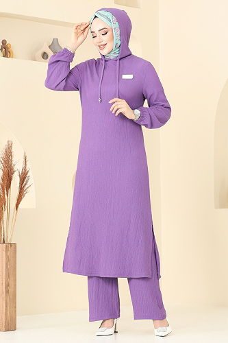 moda selvim Combined 395DVL817 Dark Lilac - Thumbnail